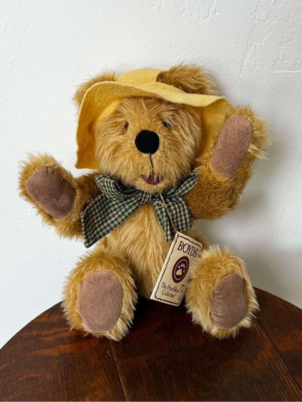 Boyd’s Bear The Head Bean Collection Oswald T. Beansley Yellow Hat Vtg With Tags